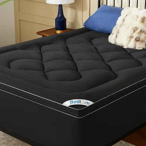 Vista 10 de BEDLORE Cubrecolchón tamaño King, Almohadilla Superior Gruesa Pillow Top para Alivio del Dolor de Espalda, Funda de Colchón Suave Refrescante