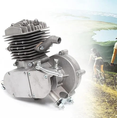 Vista 4 de Motor de motor de bicicleta de 2 tiempos de 80 CC, motor de bicicleta de 1.65 KW, solo kit incompleto para bicicletas, autos de bolsillo, mini