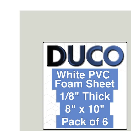 Vista 16 de Hoja de PVC expandido Duco, fabricado en EE. UU., de 1/8" de grosor - Paquete de 2 de 11 x 17" de tablero de espuma de celda cerrada mate negro