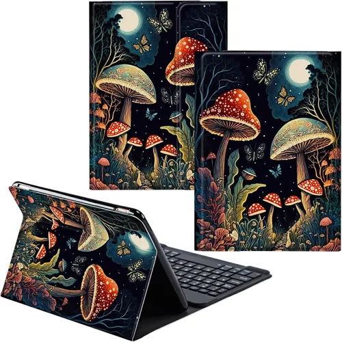 Vista 36 de Funda para Samsung Galaxy Tab S6 Lite 2022/2020 Teclado inalámbrico desmontable y cubierta de soporte de piel sintética Funda protectora