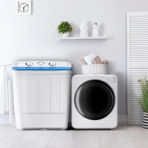 Vista 11 de DOGHLY Secadora de ropa portátil de 1.6 pies cúbicos, máquina compacta de 800 W con bañera de acero inoxidable, 5 modos de parada automática y fácil