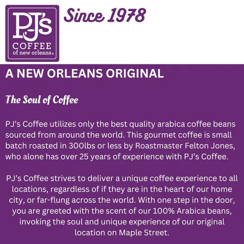 Vista 3 de PJ's Espresso Dolce - Café con sabor a grano entero, sabor dulce y suave a chocolate, 16 onzas (paquete de 1)