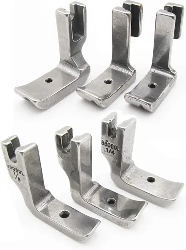 CKPSMS Marca -#36069L+36069R Pies de tubería sólida de vástago alto aptos para JUKI DDL-5550 8300 8500 8700 9000 (36069L+36069R 1/8+3/16+1/4)