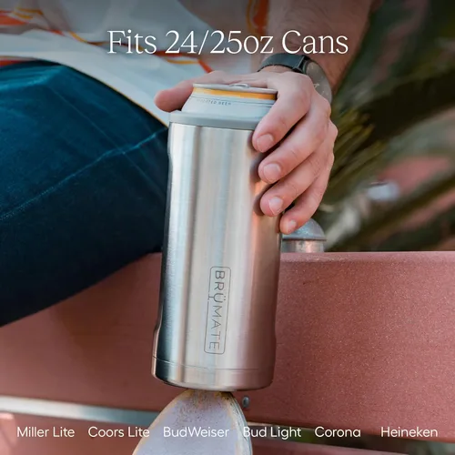 Vista 3 de BrüMate Hopsulator Juggernaut Enfriador de Latas Aislado para Latas de 24oz / 25oz Portavasos de Latas Aislado de Acero Inoxidable para Cerveza