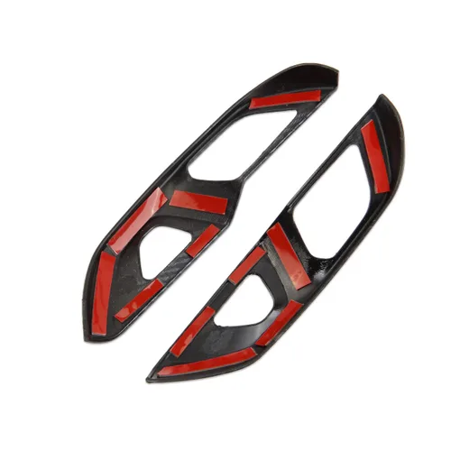 Vista 6 de crosselec Tapacubos para interruptor de cerradura de puerta para Chevrolet Corvette C8 2020-2025 (estilo de fibra de carbono)