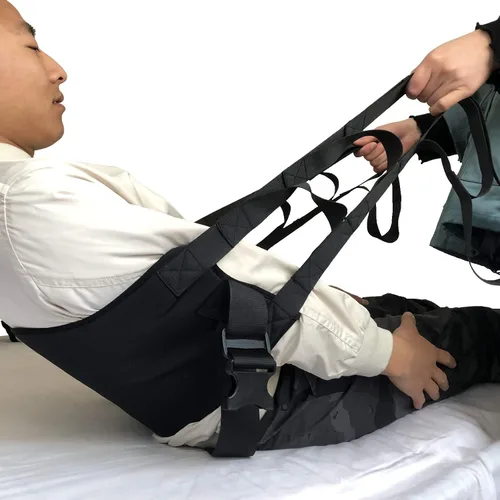Vista 6 de Cinturón de transferencia para sentarse a ponerse de pie para pacientes ancianos discapacitados y postrados en cama, soporte de enfermería médica