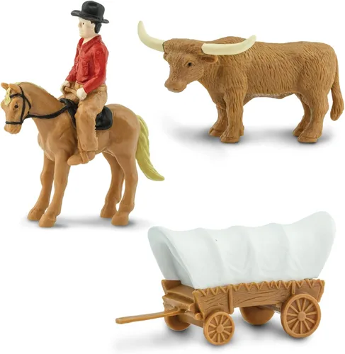 Vista 6 de 11 figuras de juguete pintadas a mano, de Safari Ltd (Wild West TOOB)