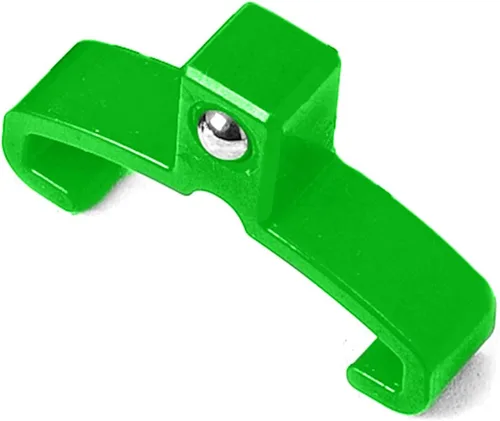 Vista 4 de Reniteco 20 clips organizadores de zócalos ABS verdes para almacenamiento de enchufes de 1/2 pulgada