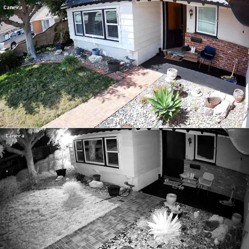 Vista 5 de Sistema de Cámaras de Seguridad 4K PANOOB PoE, 4X Cámaras IP PoE de 8MP con Cable para el Hogar con Micrófono, Detección de Humanos/Vehículos