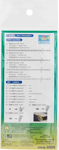 Vista 2 de Trumpeter Kit modelo de pasamanos y escaleras 1/700