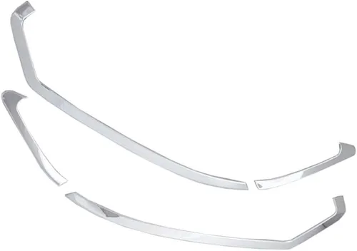 Vista 6 de Para Nissan X-Trail T32 Rogue 2014-2016 ABS Cromo Exterior Cabeza Delantera Lámpara Molding Cubierta Trim 2 unids Car Accesorio Elegante