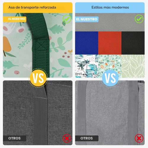 Vista 7 de BALEINE Paquete de 2 bolsas aisladas reutilizables para comestibles, bolsa enfriadora plegable para comestibles, bolsa aislante grande de alta