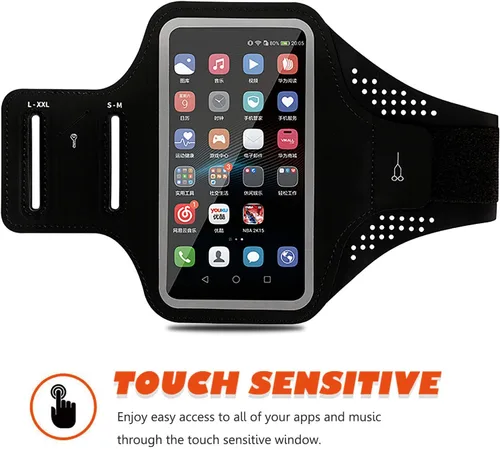 Vista 6 de Soporte de teléfono para correr Brazalete celular para iPhone 11 12 13 14 15 Pro Max XS X XR Plus Galaxy