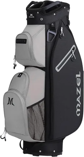 Vista 7 de MAZEL Bolsa de carrito de golf con divisores de longitud completa de 7 vías en la parte superior y 9 bolsillos, bolsa ligera de palos de golf