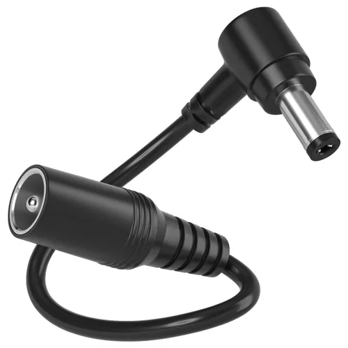 Cable de extensión CC de 0.217 in x 0.083 in, ángulo recto de 90 grados, macho a hembra, ángulo izquierdo, cable de extensión de alimentación de 12
