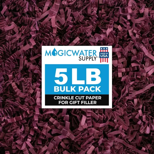 Vista 23 de MagicWater Supply - Relleno de papel triturado de corte arrugado de 1 libra, verde ejército - Embalaje decorativo y protector para regalos de dama