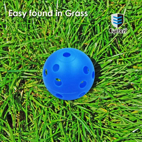 Vista 7 de Pelotas de práctica de golf, pelota de golf de entrenamiento de swing interior, bolas de plástico con agujeros de flujo de aire, pelota de golf
