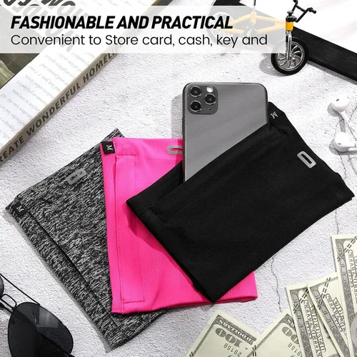 Vista 7 de Brazalete de teléfono para correr, 3 unidades, para correr, bandas para el brazo para teléfono celular, para correr, caminar, senderismo, trotar