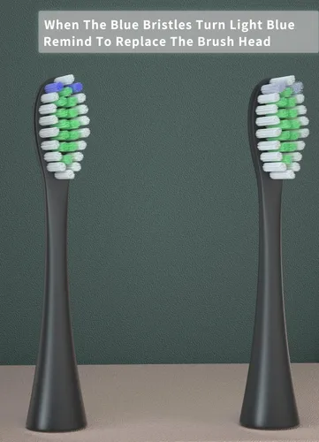 Vista 5 de Paquete de 8 cabezales de repuesto para cepillo de dientes CRKIOB C1 Series (negro)