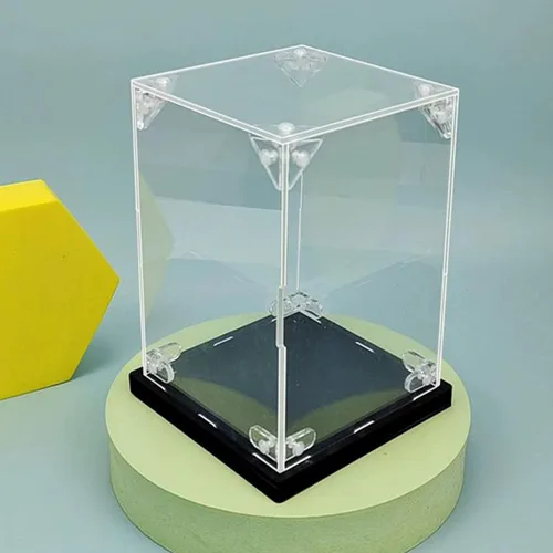 Vista 7 de MOROBOR Soporte de esquina acrílico, 24 piezas de soporte transparente de 3 agujeros en ángulo recto y soporte en forma de L, soporte de estante