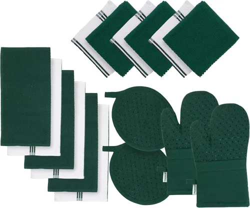 Vista 24 de LANE LINEN Paños de cocina 100% algodón, ultra suaves, absorbentes, de secado rápido, toallas de cocina, paños de lavado multitejido