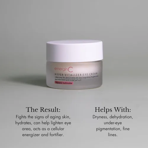 Vista 2 de emergin C Hyper-Vitalizer Eye Cream - Crema de ojos antienvejecimiento rica en antioxidantes con vitamina C para combatir la aparición de ojeras +