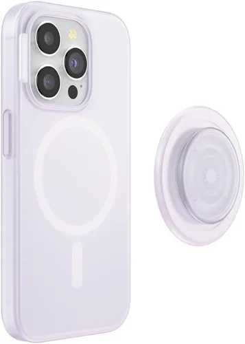 Vista 46 de PopSockets Funda para iPhone 15 con agarre redondo para teléfono compatible con MagSafe, funda de teléfono para iPhone 15, compatible con carga