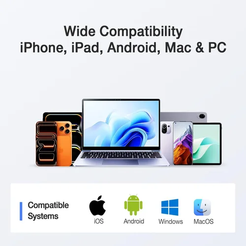 Vista 4 de iXflash Cube - Copia de seguridad automática de fotos mientras se carga, unidad flash USB de 128 GB para iPhone y iPad, Apple MFi USB 3.2 tipo A