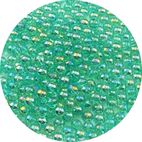 Vista 13 de 2000 cuentas redondas acrílicas de 0.157 pulgadas (0.157 in), cuentas espaciadoras de colores AB con agujero para bricolaje, pulseras, collares
