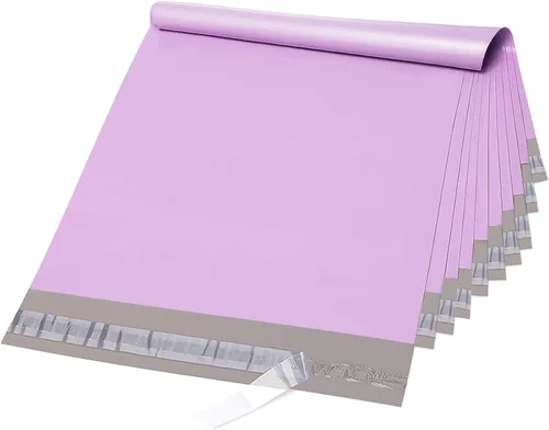 Vista 30 de Fuxury Sobres de polietileno de 10 x 13 pulgadas, 100 unidades, bolsas de envío impermeables para ropa, sobres de envío adhesivos fuertes para Verde