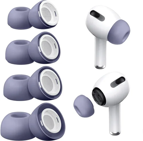 Vista 17 de Almohadillas de repuesto de espuma viscoelástica para AirPods Pro y para AirPods Pro 2, con orificio de reducción de ruido, sin dolor de puntas