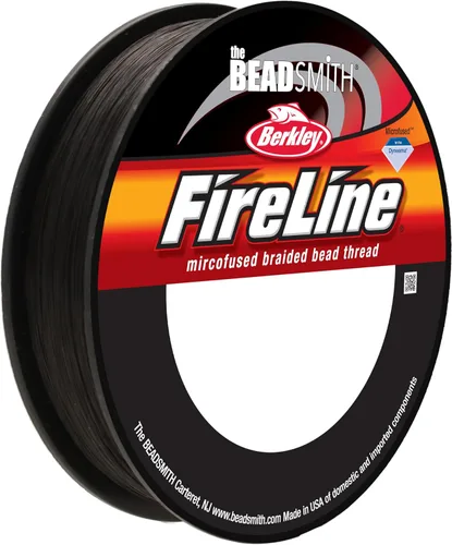 Vista 16 de The Beadsmith Fireline by Berkley - Hilo trenzado microfusionado - Prueba de 4 libras, diámetro de 005"/.12mm, carrete de 50 yardas, color cristal