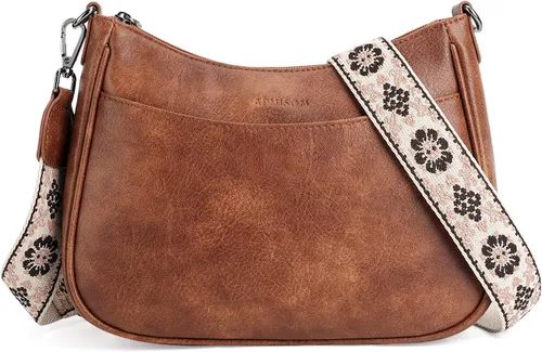 Vista 15 de APHISON Bolso cruzado de cuero moderno con correa ajustable, bolso de hombro para mujer