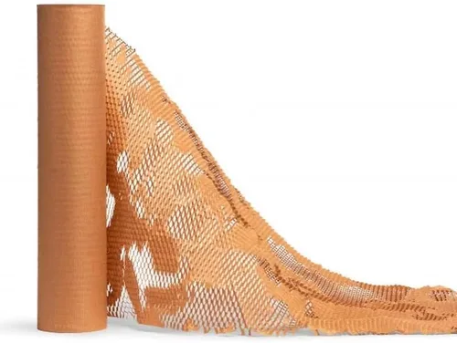 Honeycomb Kraft Packing Paper 11.8" W x 32.8' L,Eco Friendly Recycled Cushioning Wrapping Roll Alternative to Bubble Cushioning Wrap or Packing