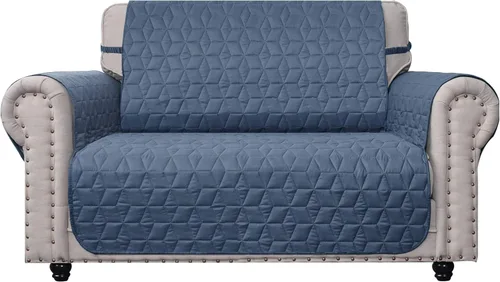 Vista 9 de Ameritex Funda de sofá biplaza, protector de muebles acolchado resistente al agua con parte trasera antideslizante para perros, niños y mascotas