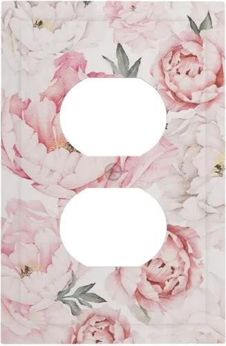 Vista 41 de Placa de Cubierta de Interruptor de Luz de 2 Posiciones Combinación de Abstracción/1 Toggle 1 Rocker Placas Decorativas de Pared de Plástico Negro