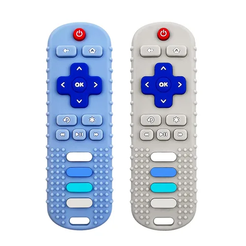 Vista 16 de ROBBEAR Juguetes de dentición para bebés, mordedor de silicona de grado alimenticio para bebés de 3 6 12 18 meses, juguetes masticables para niños