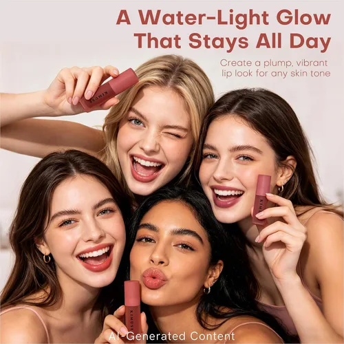 Vista 16 de KIMUSE Set de tinte labial de gel de agua, 6 colores, tintes de labios