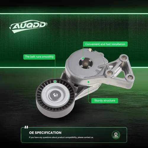 Vista 4 de AUQDD 38148 Conjunto automático de tensor de correa y polea (para 1.8L/2.0L L4) apto para Audi A3 98-04 /00-04 S3/99-06 TT /00-06 TT Quattro/99-05