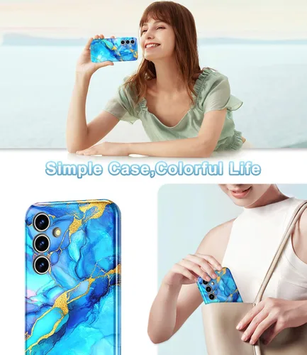 Vista 6 de Funda para Samsung Galaxy S24 de 6.2 pulgadas, protector completo de lente de cámara 3 en 1 resistente cuerpo completo a prueba de golpes PC duro +