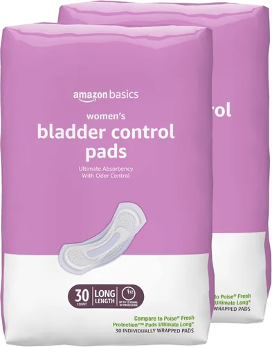 Vista 14 de Yaxa Basics Almohadillas de incontinencia largas para mujer, control de vejiga, posparto, máxima absorción, sin perfume, 30