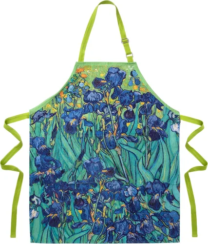 Vista 8 de MODGY, Delantal con bolsillos para mujer, algodón, hornear, cocinar, bonitas flores de primavera