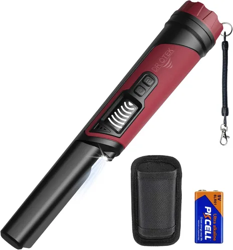 DR.ÖTEK Detector de metales Pinpointer para adultos y niños, IP68 totalmente impermeable, detector de metales subacuático, puntero de mano con