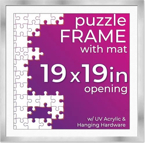 Vista 19 de Poster Palooza Kit de marco de rompecabezas de 11.25 x 38.25 pulgadas. El kit incluye hojas de pegamento para rompecabezas, marco de rompecabezas