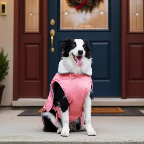 Vista 7 de Abrigo de Invierno para Perro - Ropa Cálida para Perro para Lluvia Nieve Viento Clima Frío - Chaleco Chaqueta para Mascotas Reflectante Ajustable