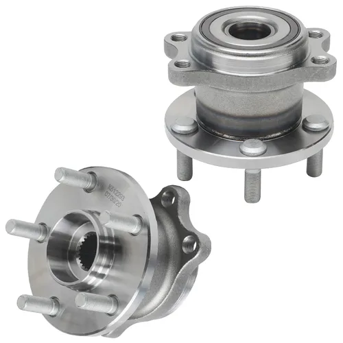 Vista 112 de Detroit Axle - 2 bujes de rodamiento de rueda traseros para Suzuki Aerio 2002-2007, Suzuki Esteem 1995-2002, 2 rodamientos de rueda completos