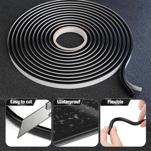 Vista 3 de Cinta selladora de butilo, selladores PROMOTOR Cinta de goma de butilo para instalar piezas de coche, ventanas, puertas y parabrisas, etc.