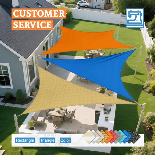 Vista 7 de Toldo triangular de 2 x 2 x 2.8 pies para patio al aire libre, jardín y patio trasero, toldos de protección solar, color marrón