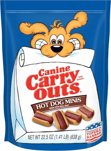 Vista 7 de Canine Carry Outs Golosinas para perros, sabor a tocino, 22.5 onzas (paquete de 4), hechas con tocino real