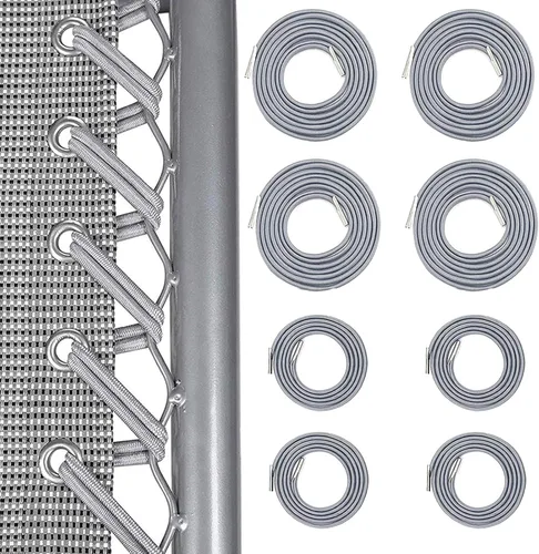 Vista 10 de Cables de repuesto profesionales para silla de gravedad cero (4 cuerdos), herramienta de reparación reclinable de gravedad cero para silla de Negro